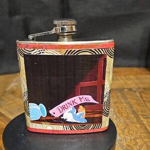Alice in Wonderland Themed Flask